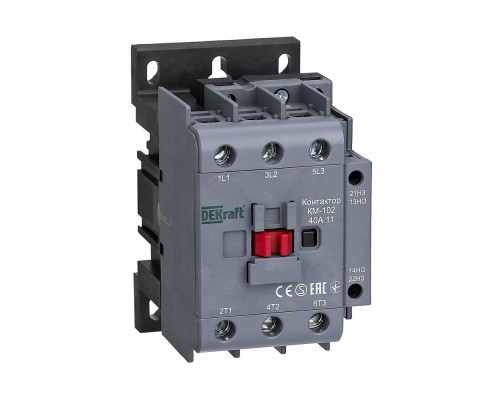 Контактор 40А 110В АС3 АС4 1НО+1НЗ КМ-102 SchE 22320DEK