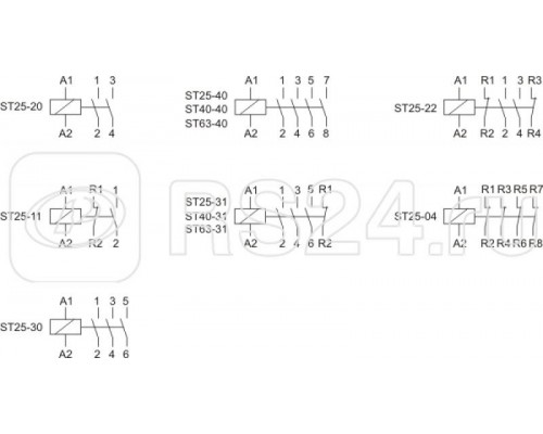 Контактор ST-25-11 (контакт 1NO+1NC; 2.2Вт; 1 модуль; монтаж на DIN-рейке) F&F EA13.001.002