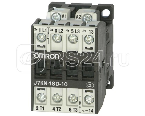Контактор для двигателей J7KN 18А 400В AC J7KN-18D-10 400 Omron 367345
