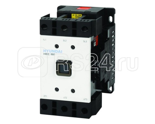 Контактор магнитный HGC150 22NS F440 150А 75кВт при АС3 (380-440В) кат. 380В АC 110-220 DC 2НО+2НЗ HYUNDAI 13.01.01.000597