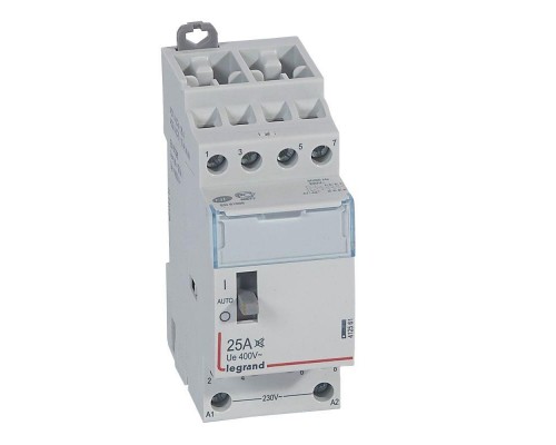 Контактор мод. 230В 4НО 25А бесш. с ручкой CX3 Leg 412561