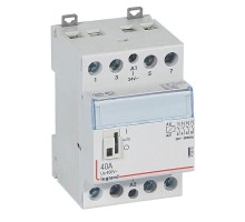 Контактор мод. 24В 4НО 40А с ручкой упр. CX3 Leg 412518