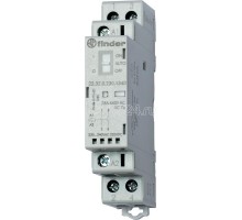 Контактор модульный 1NO + 1NC 25А AgSnO2 24В AC/DC 17.5мм IP20 опции: переключатель Авто-Вкл-Выкл + мех. индикатор + LED FINDER 223200244540PAS