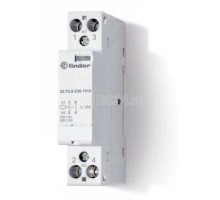 Контактор модульный 2NC 32А AgNi 24В AC/DC 17.5мм IP20 опции: мех.индикатор FINDER 227200241410PAS