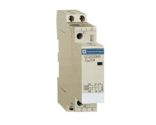 Контактор модульный 2п (2НО) 25А цепь управления 12В 50Гц SchE GC2520J5