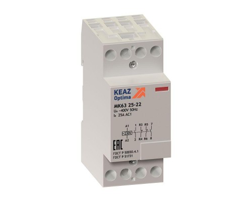 Контактор модульный OptiDin МК63 2504 230AC КЭАЗ 114124