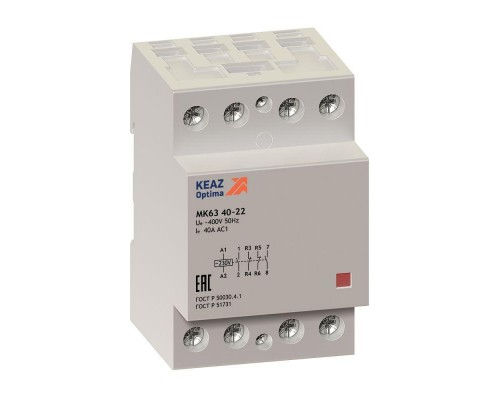 Контактор модульный OptiDin МК63 6340 24AC КЭАЗ 236782