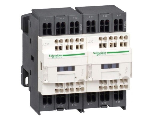 Контактор реверсивный 3п/9А НО+НЗ 24В DС пруж. SchE LC2D093BD