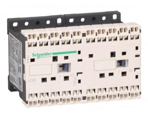 Контактор реверсивный K 3п/9А НЗ 230В 50/60Гц механич. блокировка пружинный зажим SchE LC2K09013P7