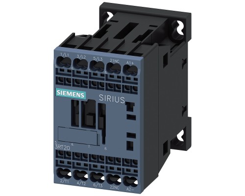 Контаткор вспомогательный 3п AC-3 3кВт/400В блок-контакт 1НО 24В DC Siemens 3RT20152KB42