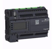 Контроллер M172 производит. дисплей 28 I/O Eth 2RS485 2SSR изол. SchE TM172PDG28SI