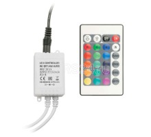 Контроллер ULC-Q431 RGB BLACK для управления светодиод. RGB лентами 12В с пультом ДУ ИК Volpe UL-00001113