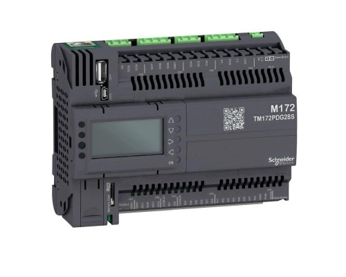 Контроллер логический програм. М172 дисплей 28I/O Eth 2MB 2 SSR SchE TM172PDG28S