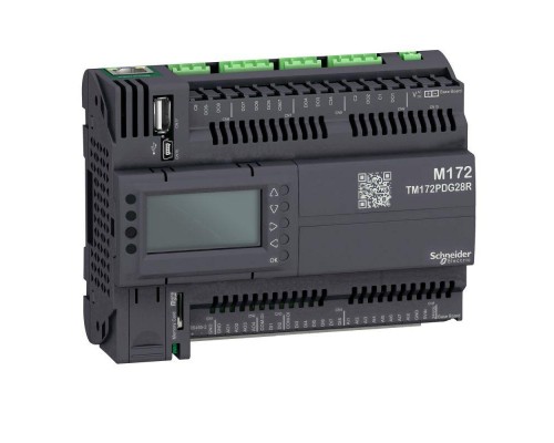 Контроллер логический програм. М172 дисплей 28 I/O Eth 2MB SchE TM172PDG28R