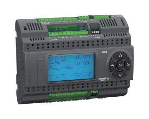 Контроллер программир. логический (ПЛК) Произв. М171 дисп. 27I/O Modbus 2SSR SchE TM171PDM27S