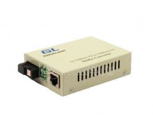 Конвертер UTP 100Мбит/с WDM LFP SM SC Tx:1310/Rx:1550 18дБ до 20км GIGALINK GL-MC-UTPF-SC1F-18SM-1310