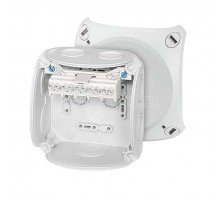 Коробка 104х104х70 7+1мемб. вводов 5-пол.кл. 1.5-6кв.мм PP IP66 DK 0404 G сер. HENSEL 62000004