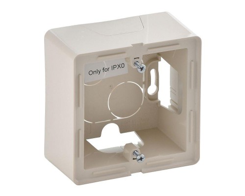 Коробка 1 пост для накладного монтажа Valena Life сл. кость Leg 754201