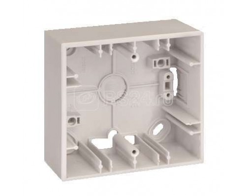 Коробка 1 пост ОП Simon27 86х93х37мм бел. 2700751-30