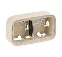 Коробка 2 поста для накладного монтажа Valena Allure сл. кость Leg 755562