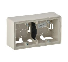 Коробка 2 поста для накладного монтажа Valena Life сл. кость Leg 754202