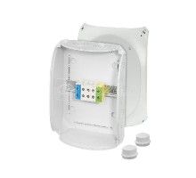 Коробка KF 3550 A 225х295х122 5-пол. кл. (Al/Cu) 1.5-50кв.мм сер. PC УФ IP66/67/69 с 2хEDK 40 HENSEL 62000228