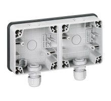 Коробка PLEXO 2поста составная Leg 090493