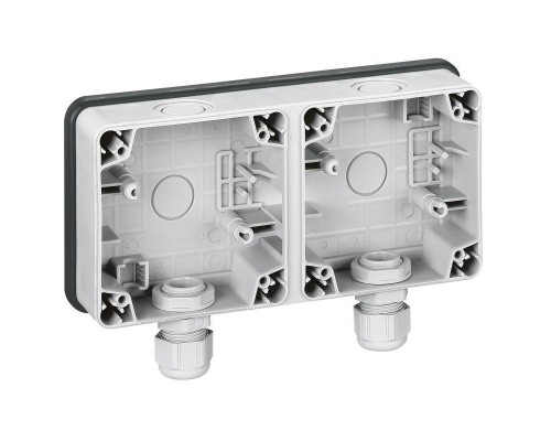 Коробка PLEXO 2поста составная Leg 090493