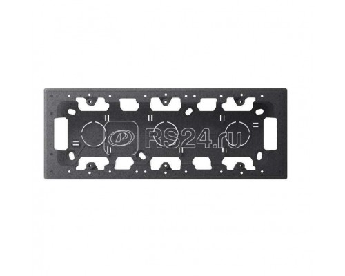 Коробка для накладного монтажа на 3 мод. Simon24 графит 2400753-038