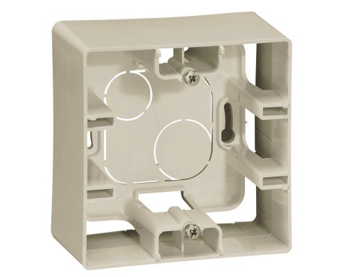 Коробка для наружн. монтажа 1-м Etika сл. кость Leg 672520