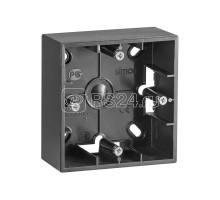 Коробка для наружного монтажа 1 пост графит Simon 1590751-038