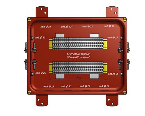 Коробка КС-40 УХЛ1.5 IP65 метал. заглушки ЗЭТАРУС zeta30356