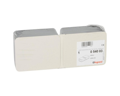 Коробка монтажная напол. 8(2х4)мод. метал. Leg 054003