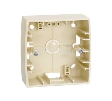 Коробка наружной установки 1-м 89х89х27мм Simon82 сл. кость 82750-31