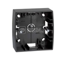 Коробка наружной установки 1-м 89х89х37мм Simon82 графит 82751-38