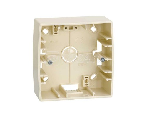 Коробка наружной установки 1-м 89х89х37мм Simon82 сл. кость 82751-31