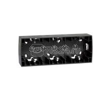 Коробка наружной установки 3-м 89х229х37мм Simon82 графит 82771-38