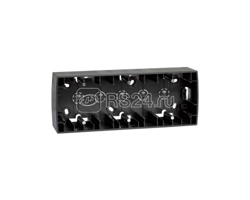 Коробка наружной установки 3-м 89х229х37мм Simon82 графит 82771-38