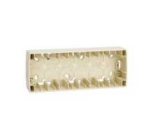 Коробка наружной установки 3-м 89х229х37мм Simon82 сл. кость 82771-31