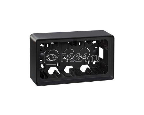 Коробка наружной установки на 2 поста графит Simon82 Detail 8200760-038