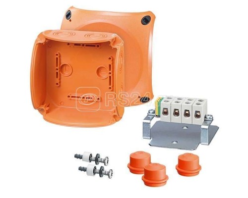 Коробка огнестойкая Е30 и Е90 IP65/66 130х130х77 3 EDKF32 (IP65). 5-п. кл. 1.5-6кв.мм FK 0606 HENSEL 62000183