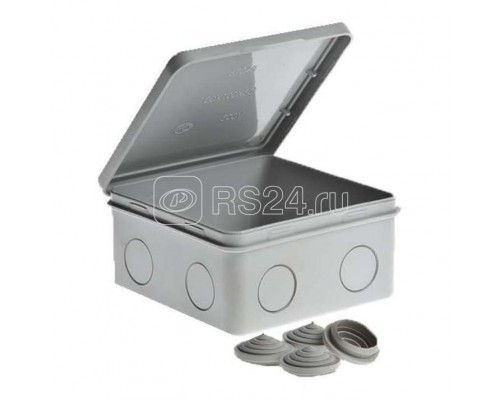 Коробка ОП Тусо распаячная 100х100х50мм откид. крышка IP54 Рувинил 67044