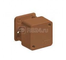 Коробка ОП Тусо распаячная 55х55х32мм 2 клемника корич. IP40 Рувинил 65002К