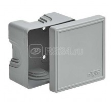 Коробка ОП Тусо распаячная 70х70х40мм свет. сер. IP44 Рувинил 65006