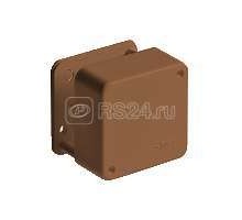 Коробка ОП Тусо распаячная 79х79х32мм 2 клемника корич. IP40 Рувинил 65004К