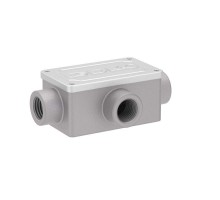 Коробка ответвительная 118х67х42мм 3 ввода М20х1.5 IP55 алюм. DKC 6330-20