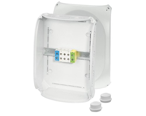 Коробка ответвительная УФ всепогодная IP 66/67.5-пол. кл (255х355х122мм) на 10 ввод. М25/40/63 KF 5050А HENSEL 62000229