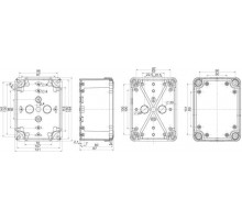 Коробка пласт. 164х121х87 Abs SchE NSYTBS16128