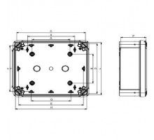 Коробка пласт. 241х192х87 Abs SchE NSYTBS24198