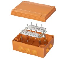 Коробка пластиковая FS с кабельными вводами и клеммниками IP55 240х190х90мм 12р 450V 32A 10кв.мм DKC FSK411210